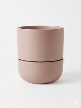 NWT Fable Home Medium Planter Shoreline Sand Matte Ceramic Minimalist Boho Pot